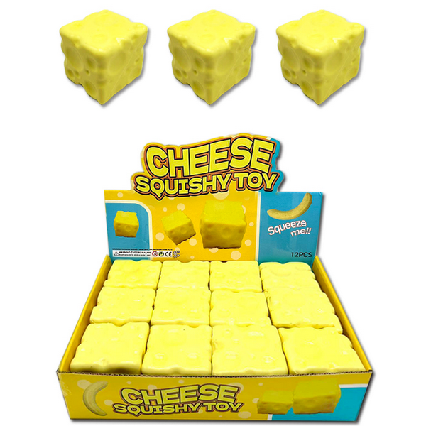 12pc Squishy Cheese with Display Box
