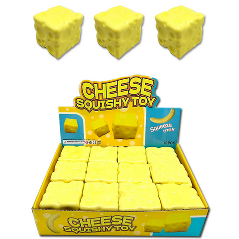 12pc Squishy Cheese with Display Box