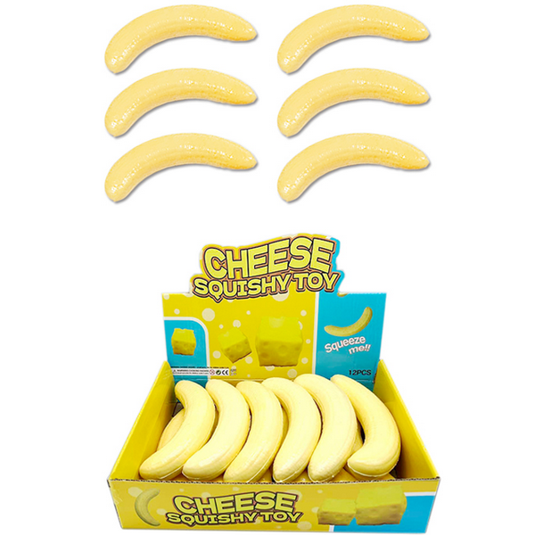 12pc Squishy Banana with Display Box