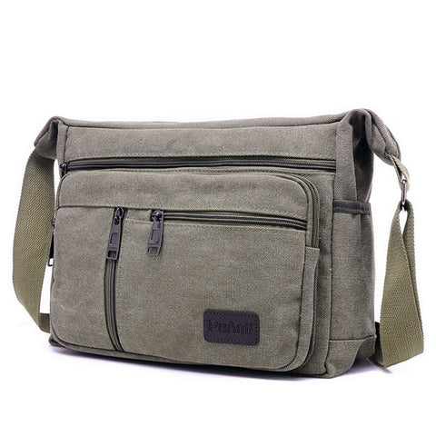 Large Canvas Multi-pockets Bag