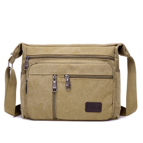 Large Canvas Multi-pockets Bag