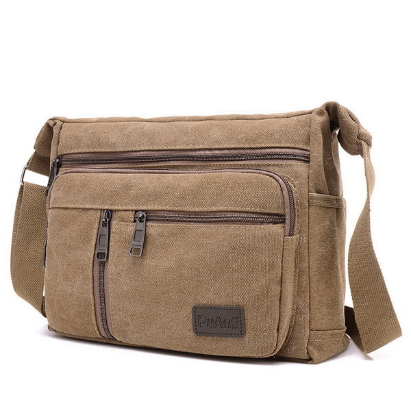 Large Canvas Multi-pockets Bag