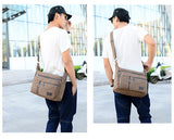 Large Canvas Multi-pockets Bag