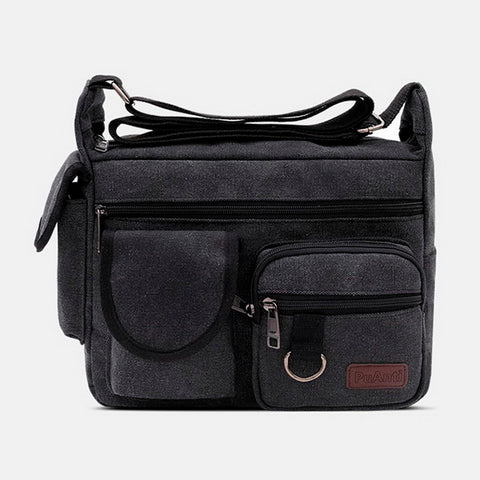 Large Canvas Multi-pockets Bag