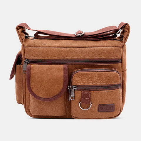 Large Canvas Multi-pockets Bag