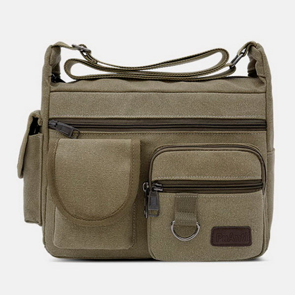 Large Canvas Multi-pockets Bag
