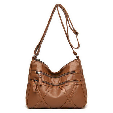 PU Leather Multi-pockets Bag