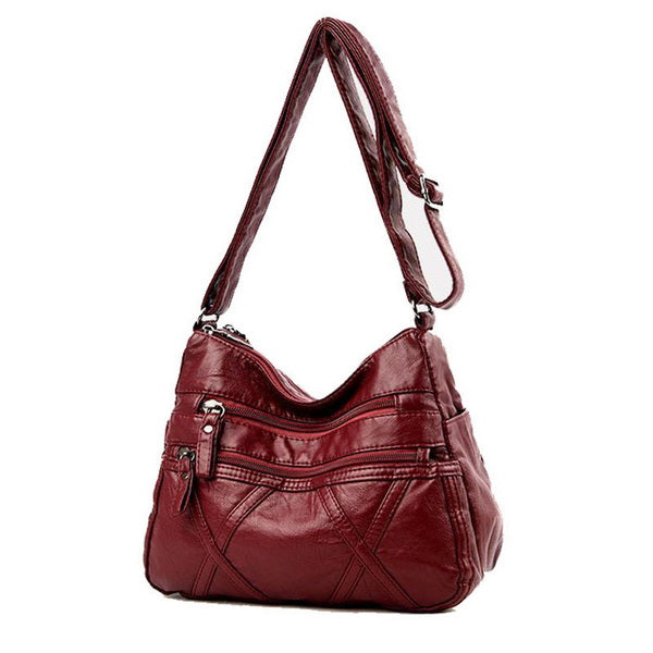 PU Leather Multi-pockets Bag