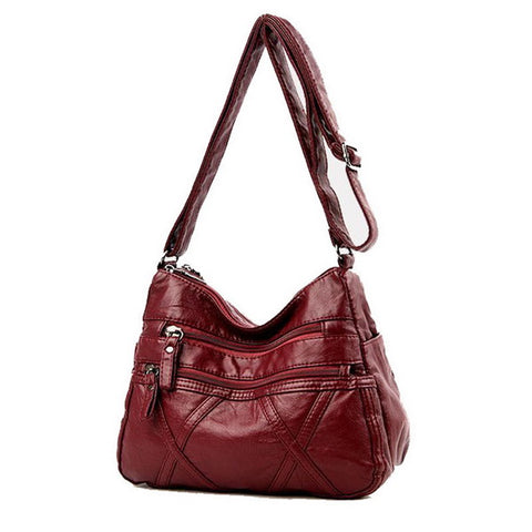 PU Leather Multi-pockets Bag