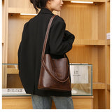 2pc Pu Leather Bag