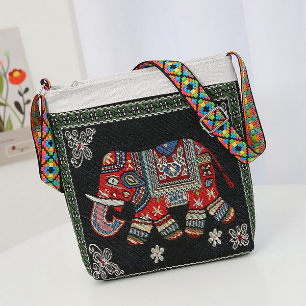 Embroidery Crossbody Bag