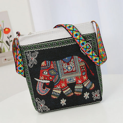 Embroidery Crossbody Bag