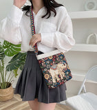 Embroidery Crossbody Bag