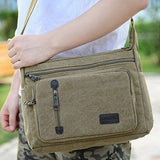 Large Canvas Multi-pockets Bag