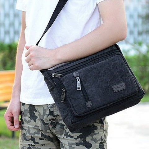Large Canvas Multi-pockets Bag