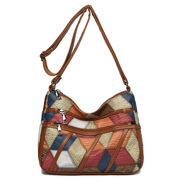 Retro PU Leather Multi-pockets Bag