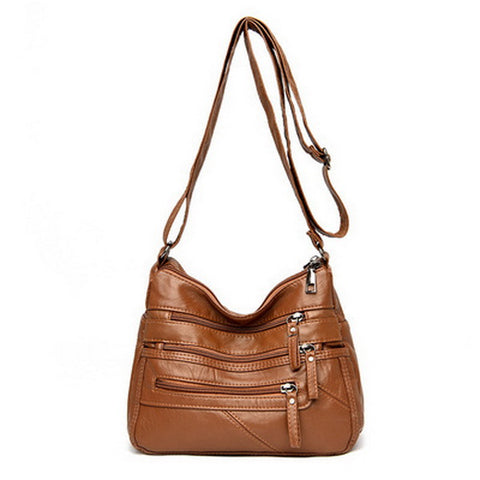 PU Leather Multi-pockets Bag