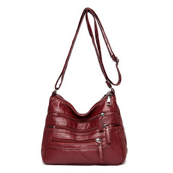PU Leather Multi-pockets Bag