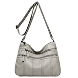 PU Leather Multi-pockets Bag