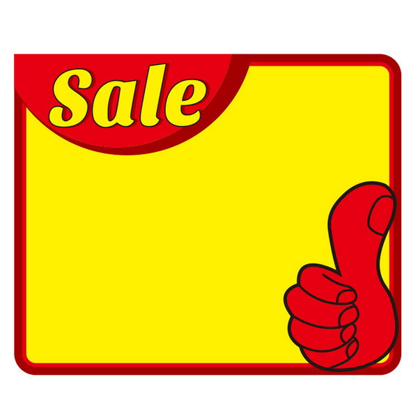 10pc Price Sign Cardboard 15x21cm