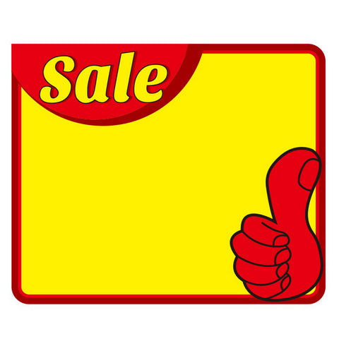 10pc Price Sign Cardboard 15x21cm