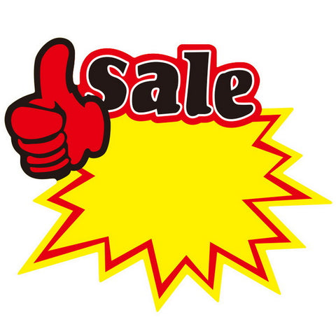 10pc Price Sign Cardboard 15x21cm