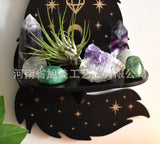 Wall Crystal Candle Holder Wooden Altar Shelf (Copy)