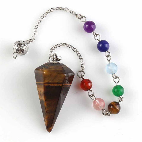 Pendulum Dowsing with Chakra Stone-Tiger Eye