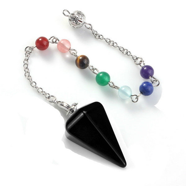 Pendulum Dowsing with Chakra Stone-Obsidian