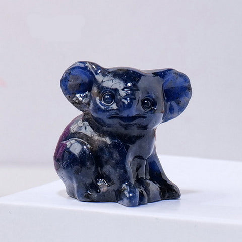 Koala Gemstone 2.8cm-Blue Vein
