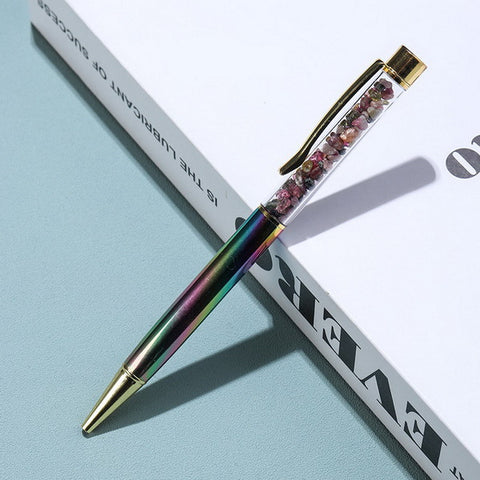 Natural Crystal Ballpoint Pen-Tourmaline