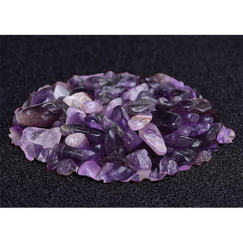 100g Natural Gemstone Chips-Amethyst