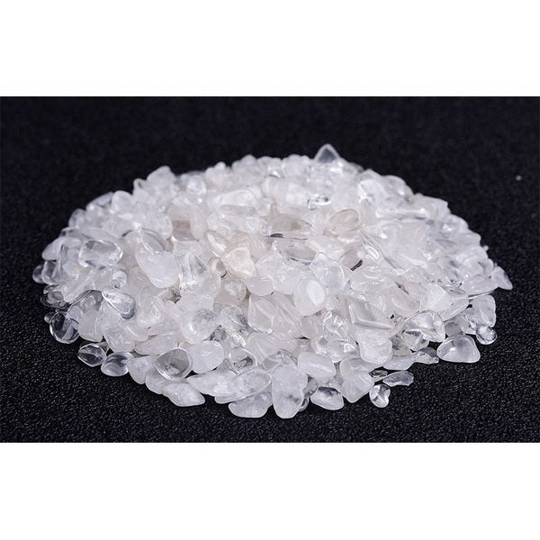 100g Natural Gemstone Chips-Clear Crystal
