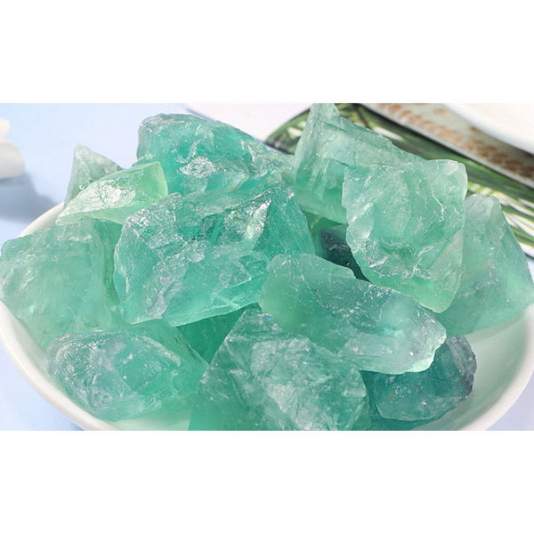 100g Natural Raw Gemstones-Green Fluorite