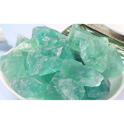 100g Natural Raw Gemstones-Green Fluorite
