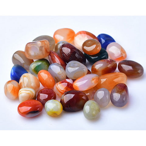100g Natural Tumbled Gemstones-Rain flower stone