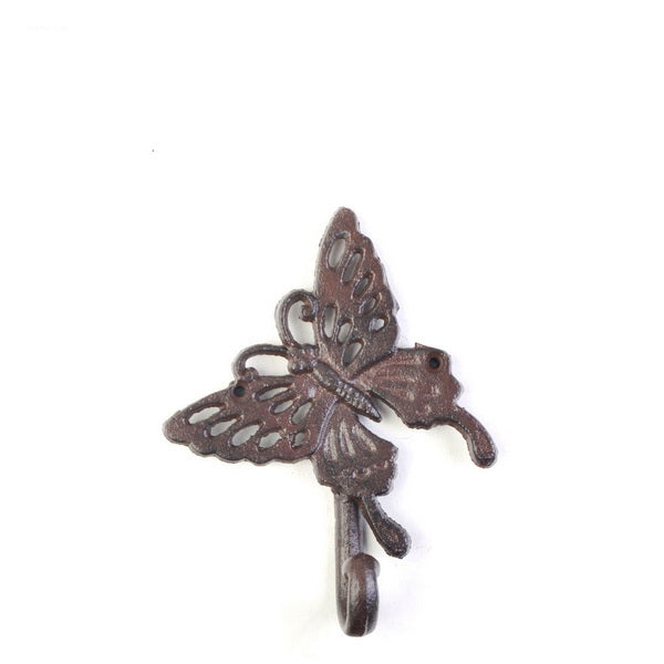 4pc Cast Iron Hook-Butterfly