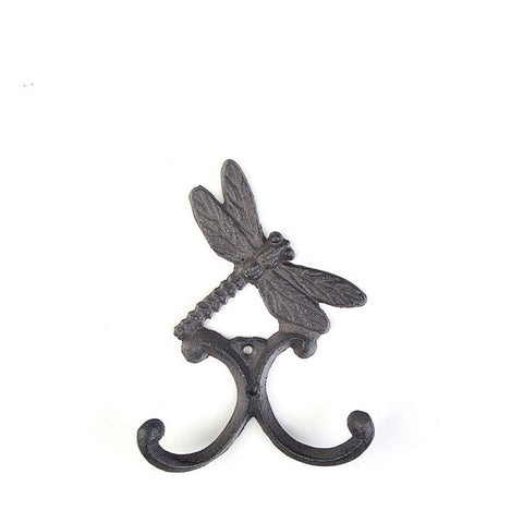 4pc Cast Iron Hook-Dragonfly