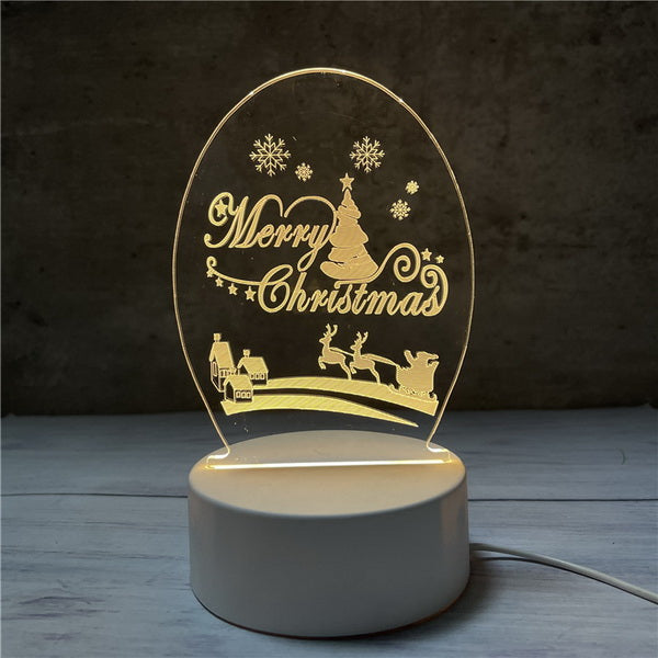 3D Christmas Led USB Lamp