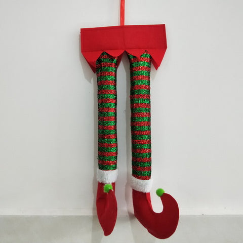 Santa Claus Elf Hanging Legs Car/ Home Decoration