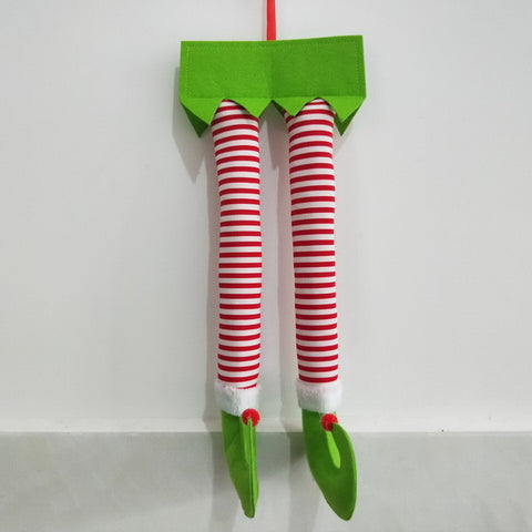 Santa Claus Elf Hanging Legs Car/ Home Decoration