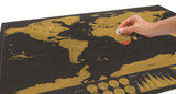 Scratch-off Visited Countries World Map Poster