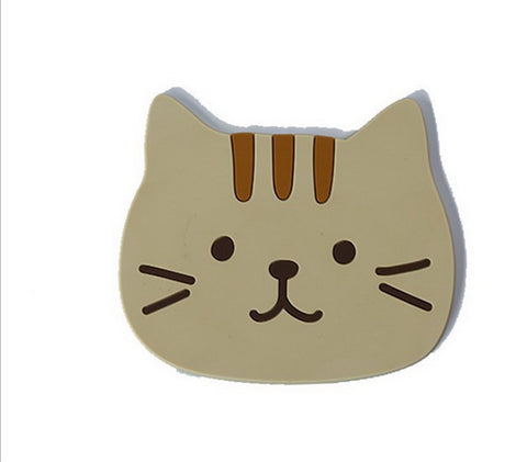 PVC Cat Coasters Anti-Slip