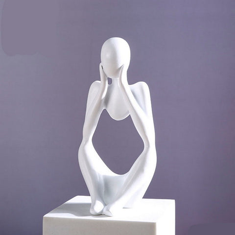 Thinker Art Statue Abstract Sculptures Decor