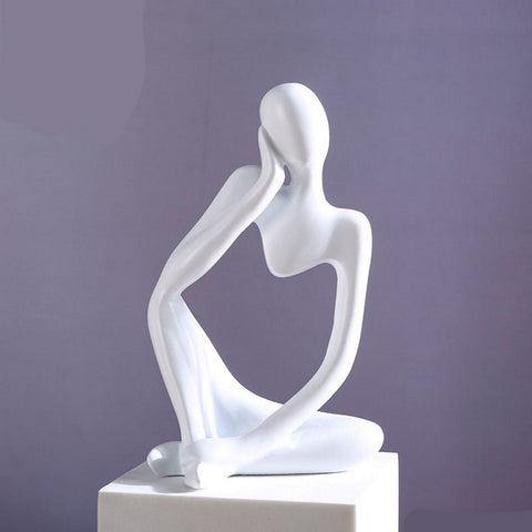 Thinker Art Statue Abstract Sculptures Decor