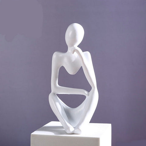 Thinker Art Statue Abstract Sculptures Decor