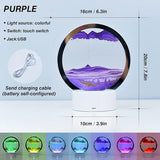 USB 7 Color Changing Moving Sand Lamp