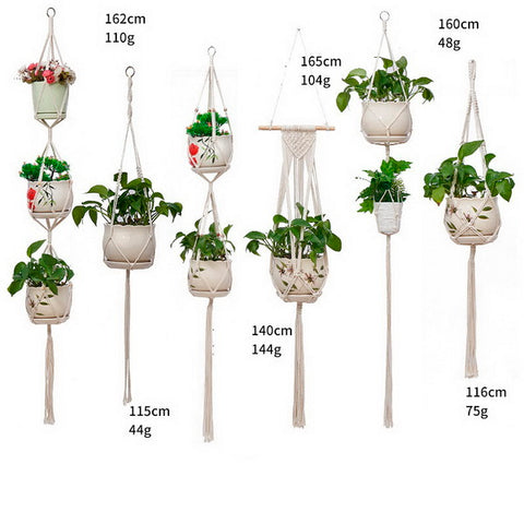 Pack of 6 Handmade Macrame Plant Hanger