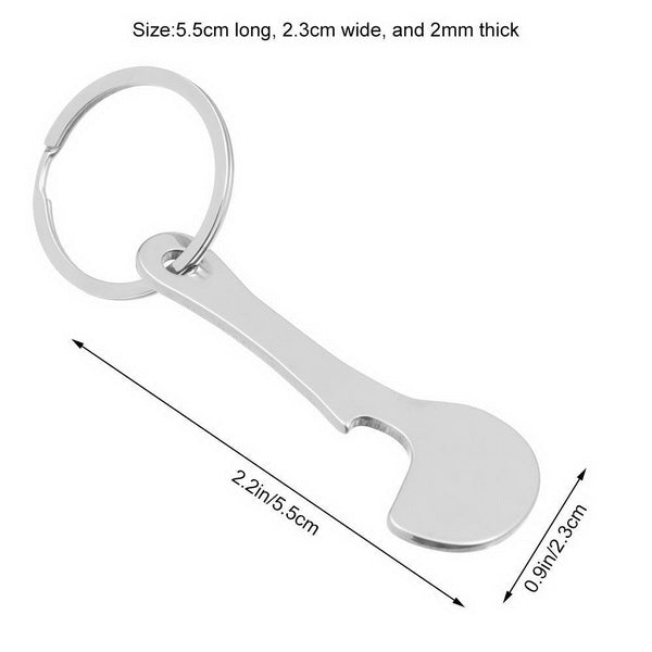 Multi-Function Shopping Trolley Token Key Keyring