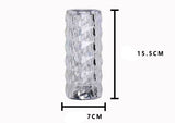 USB 3 Color Touch Adjustable Crystal Table Lamp
